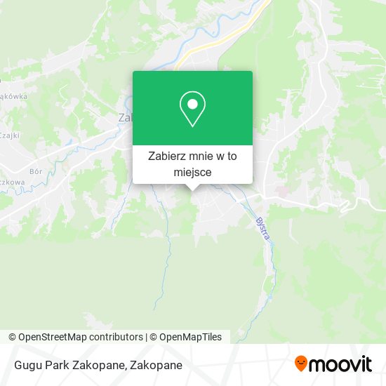 Mapa Gugu Park Zakopane