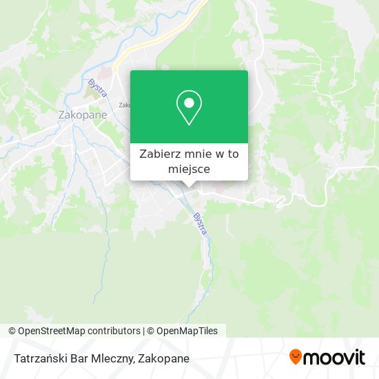 Mapa Tatrzański Bar Mleczny