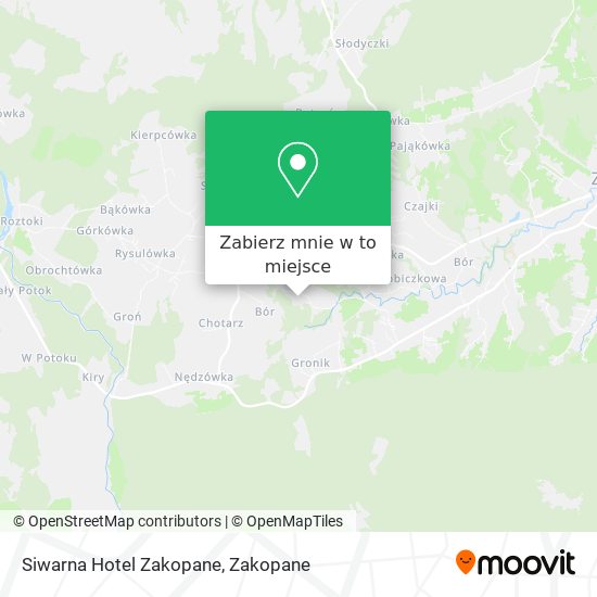 Mapa Siwarna Hotel Zakopane