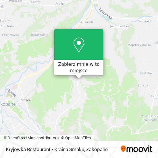 Mapa Kryjowka Restaurant - Kraina Smaku