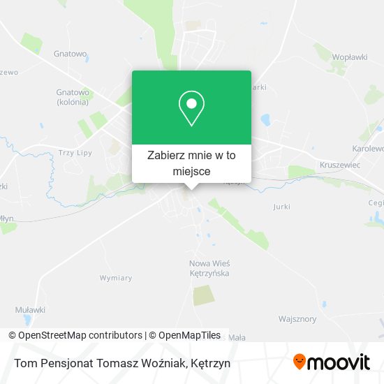 Mapa Tom Pensjonat Tomasz Woźniak