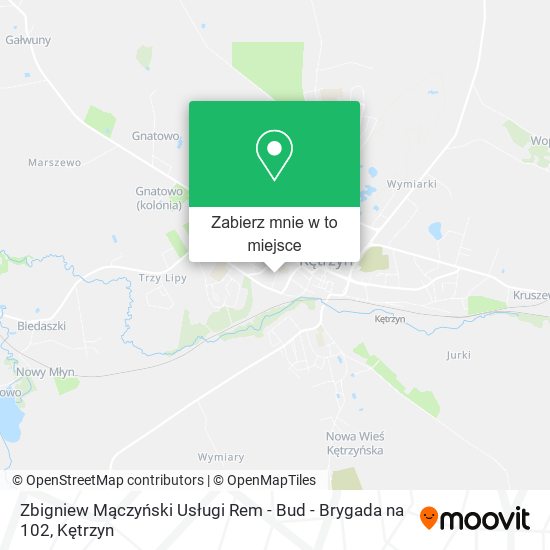 Mapa Zbigniew Mączyński Usługi Rem - Bud - Brygada na 102