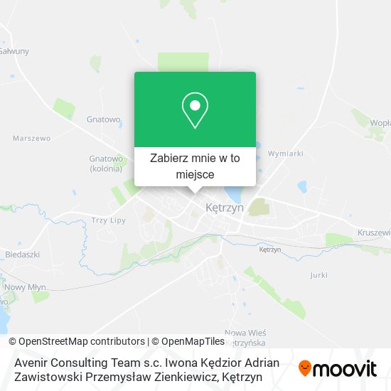 Mapa Avenir Consulting Team s.c. Iwona Kędzior Adrian Zawistowski Przemysław Zienkiewicz