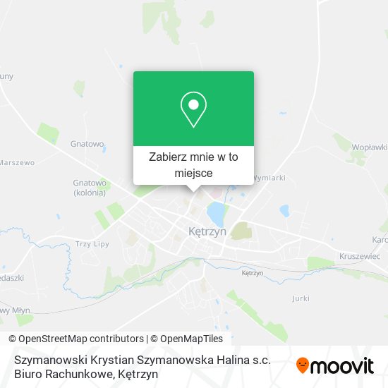 Mapa Szymanowski Krystian Szymanowska Halina s.c. Biuro Rachunkowe