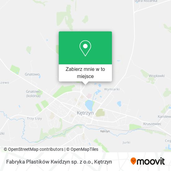 Mapa Fabryka Plastików Kwidzyn sp. z o.o.