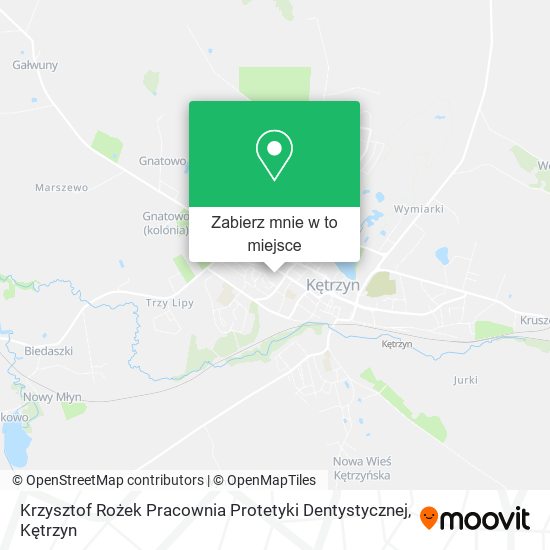Mapa Krzysztof Rożek Pracownia Protetyki Dentystycznej