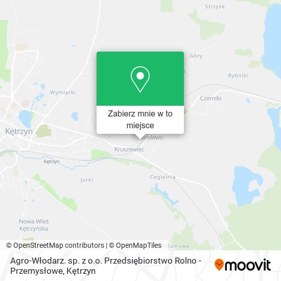 Mapa Agro-Włodarz. sp. z o.o. Przedsiębiorstwo Rolno - Przemysłowe