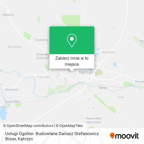 Mapa Usługi Ogólno- Budowlane Dariusz Stefanowicz Bizun