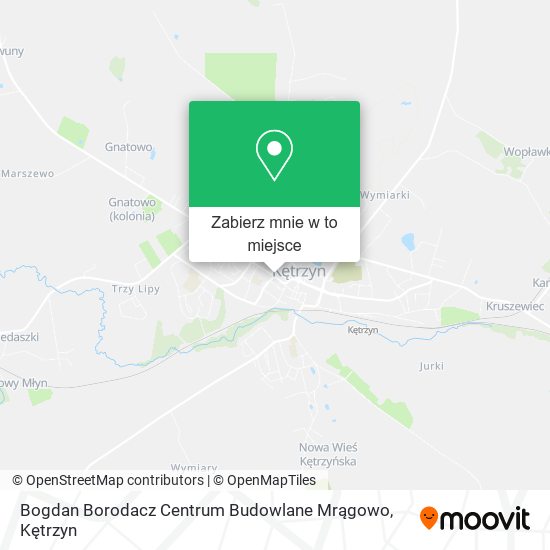 Mapa Bogdan Borodacz Centrum Budowlane Mrągowo