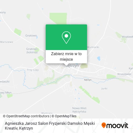 Mapa Agnieszka Jarosz Salon Fryzjerski Damsko Męski Kreativ