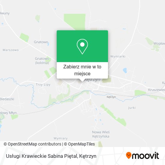 Mapa Usługi Krawieckie Sabina Piętal