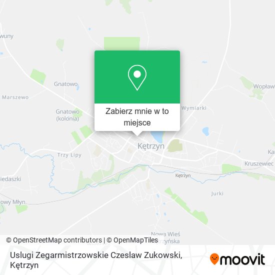 Mapa Uslugi Zegarmistrzowskie Czeslaw Zukowski