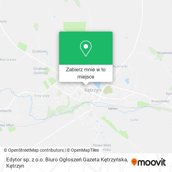 Mapa Edytor sp. z o.o. Biuro Ogłoszeń Gazeta Kętrzyńska