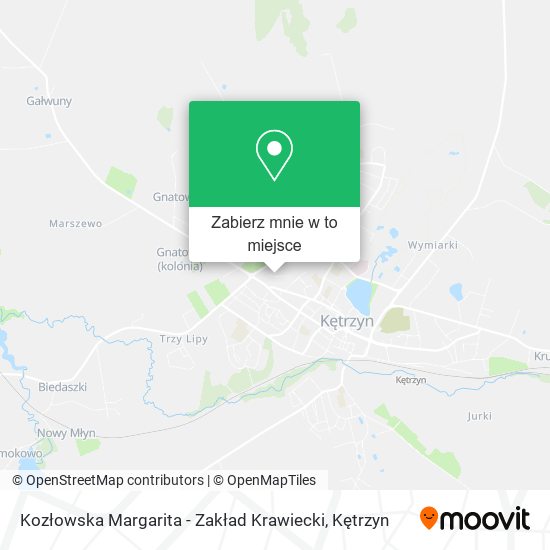 Mapa Kozłowska Margarita - Zakład Krawiecki