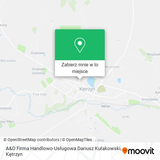 Mapa A&D Firma Handlowo-Usługowa Dariusz Kułakowski