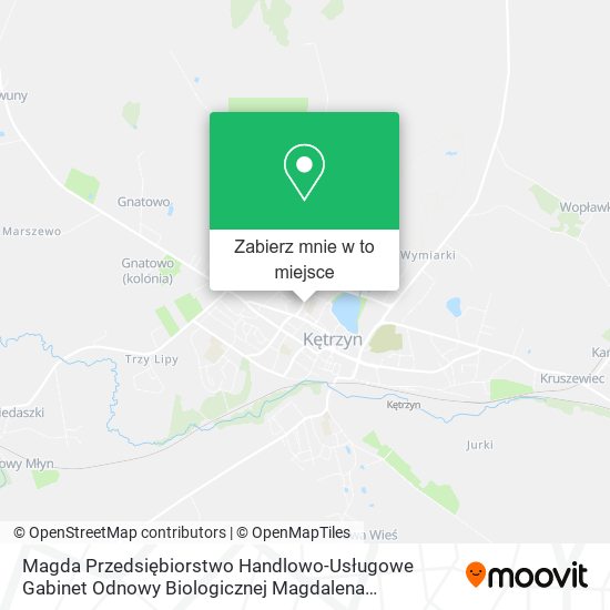 Mapa Magda Przedsiębiorstwo Handlowo-Usługowe Gabinet Odnowy Biologicznej Magdalena Chirkowska