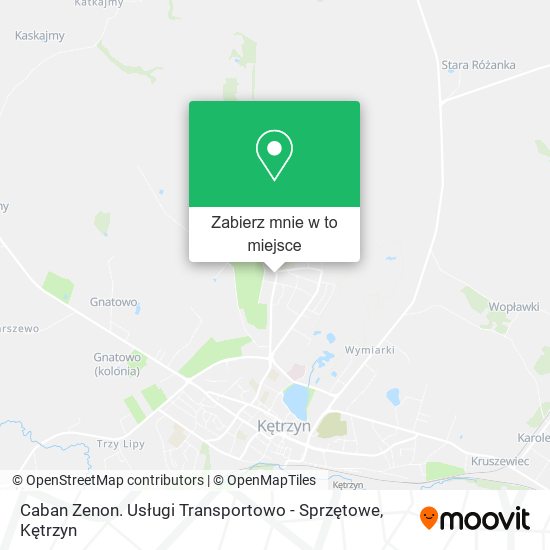 Mapa Caban Zenon. Usługi Transportowo - Sprzętowe