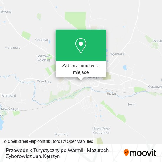 Mapa Przewodnik Turystyczny po Warmii i Mazurach Zyborowicz Jan