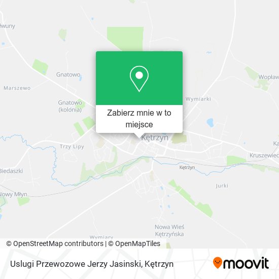 Mapa Uslugi Przewozowe Jerzy Jasinski