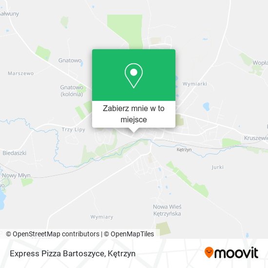 Mapa Express Pizza Bartoszyce