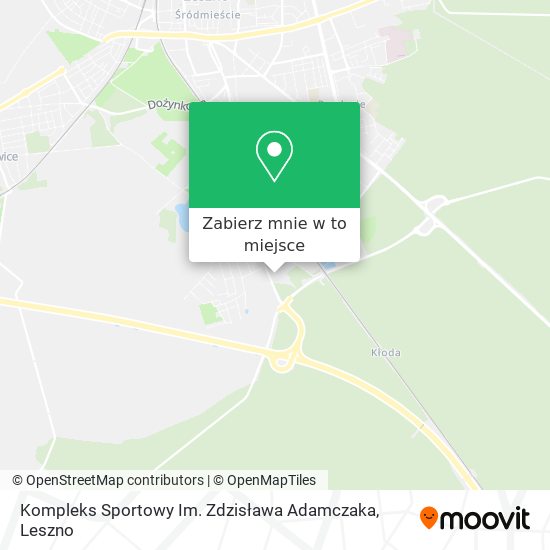 Mapa Kompleks Sportowy Im. Zdzisława Adamczaka