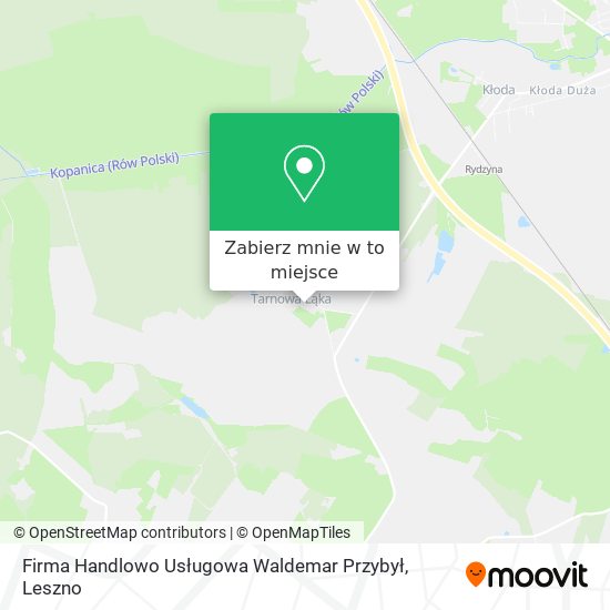 Mapa Firma Handlowo Usługowa Waldemar Przybył