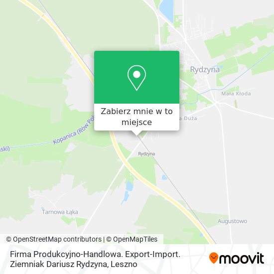Mapa Firma Produkcyjno-Handlowa. Export-Import. Ziemniak Dariusz Rydzyna