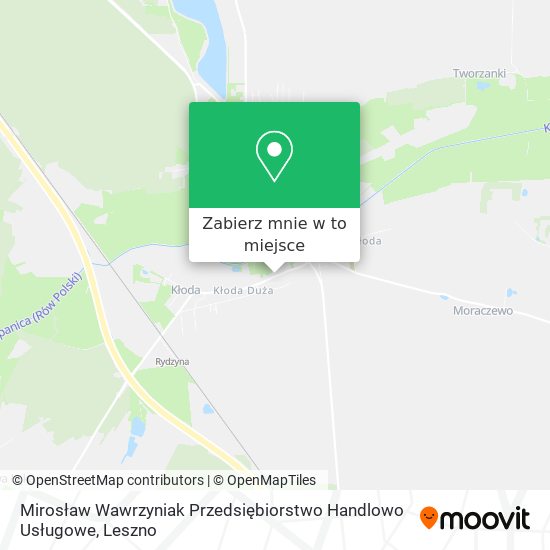 Mapa Mirosław Wawrzyniak Przedsiębiorstwo Handlowo Usługowe
