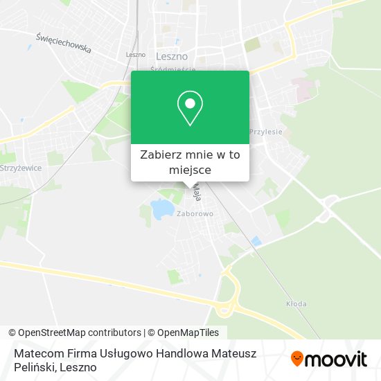 Mapa Matecom Firma Usługowo Handlowa Mateusz Peliński