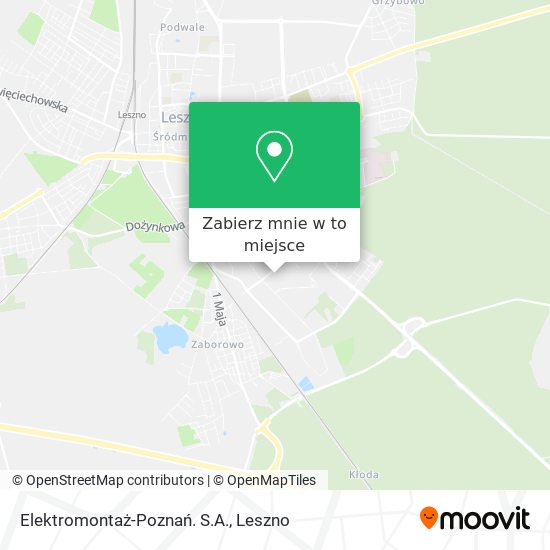 Mapa Elektromontaż-Poznań. S.A.