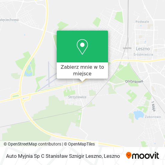 Mapa Auto Myjnia Sp C Stanisław Sznigir Leszno
