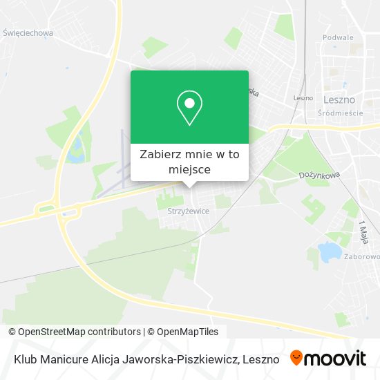 Mapa Klub Manicure Alicja Jaworska-Piszkiewicz