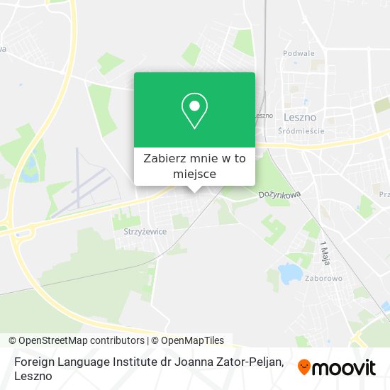 Mapa Foreign Language Institute dr Joanna Zator-Peljan