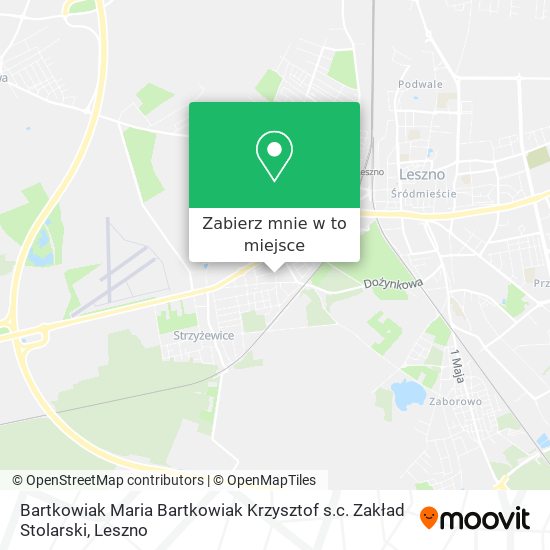 Mapa Bartkowiak Maria Bartkowiak Krzysztof s.c. Zakład Stolarski