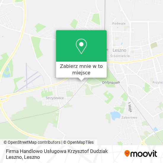Mapa Firma Handlowo Usługowa Krzysztof Dudziak Leszno