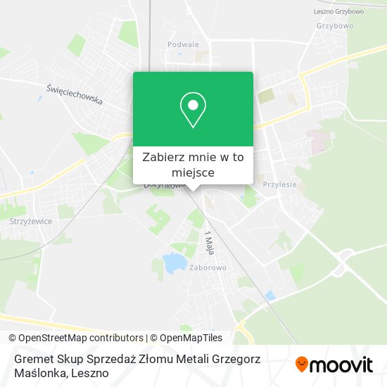 Mapa Gremet Skup Sprzedaż Złomu Metali Grzegorz Maślonka