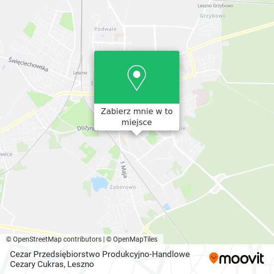 Mapa Cezar Przedsiębiorstwo Produkcyjno-Handlowe Cezary Cukras