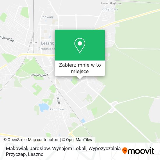 Mapa Makowiak Jarosław. Wynajem Lokali, Wypożyczalnia Przyczep