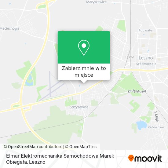 Mapa Elmar Elektromechanika Samochodowa Marek Obiegała