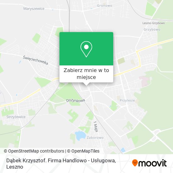 Mapa Dąbek Krzysztof. Firma Handlowo - Usługowa