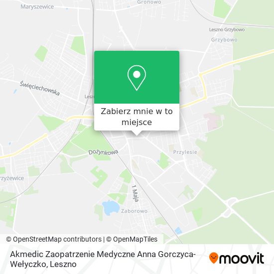 Mapa Akmedic Zaopatrzenie Medyczne Anna Gorczyca-Wełyczko