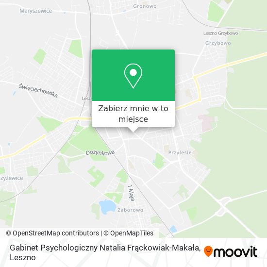 Mapa Gabinet Psychologiczny Natalia Frąckowiak-Makała