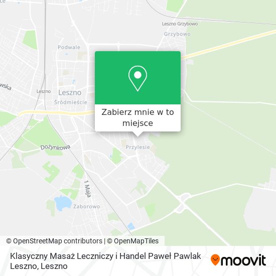 Mapa Klasyczny Masaż Leczniczy i Handel Paweł Pawlak Leszno