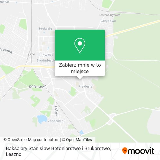 Mapa Baksalary Stanisław Betoniarstwo i Brukarstwo