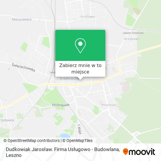 Mapa Dudkowiak Jarosław. Firma Usługowo - Budowlana