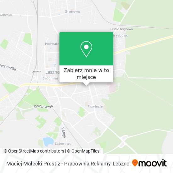 Mapa Maciej Małecki Prestiż - Pracownia Reklamy