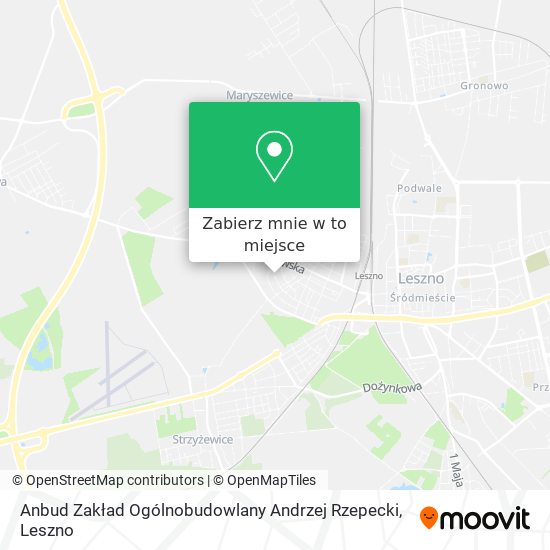 Mapa Anbud Zakład Ogólnobudowlany Andrzej Rzepecki