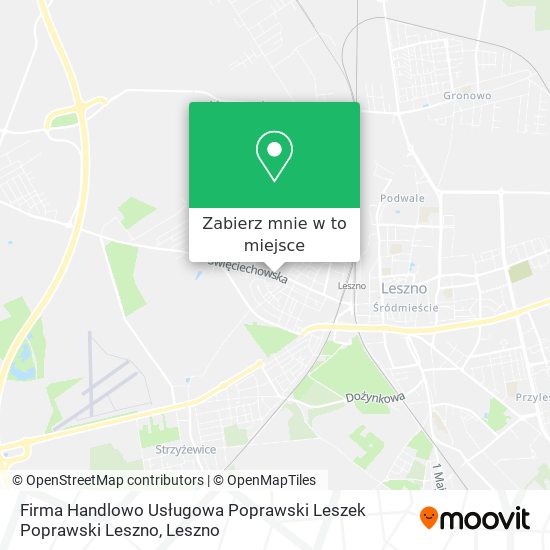 Mapa Firma Handlowo Usługowa Poprawski Leszek Poprawski Leszno
