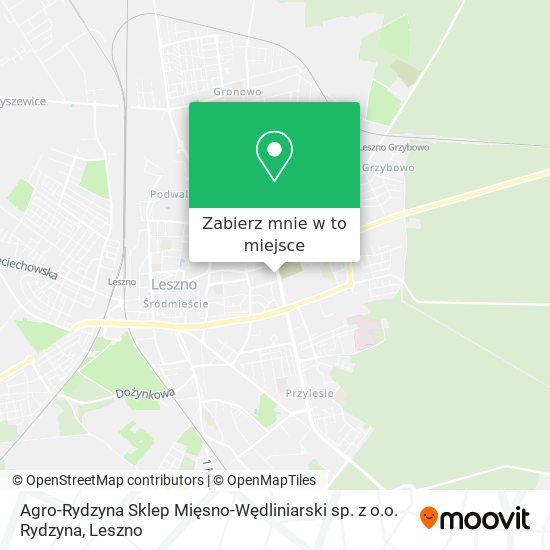 Mapa Agro-Rydzyna Sklep Mięsno-Wędliniarski sp. z o.o. Rydzyna