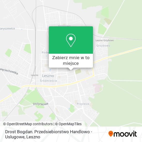 Mapa Drost Bogdan. Przedsiebiorstwo Handlowo - Uslugowe